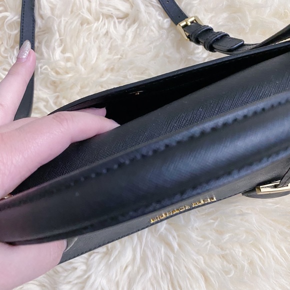 Michael Kors Ava Small Black Saffiano Leather Crossbody - Picture 4 of 4